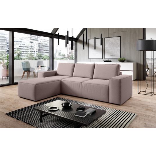 Kampinė sofa Silla su patalynės dėže, audinys Gojo 101