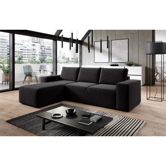 Kampinė sofa Silla su patalynės dėže, audinys Velvetmat 10