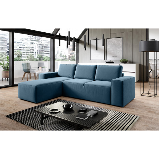 Kampinė sofa Silla su patalynės dėže, audinys Savoi 38