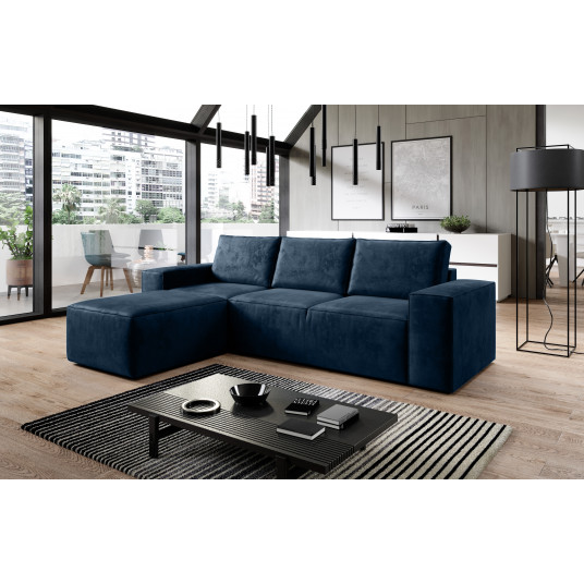 Kampinė sofa Silla su patalynės dėže, audinys Nube 40