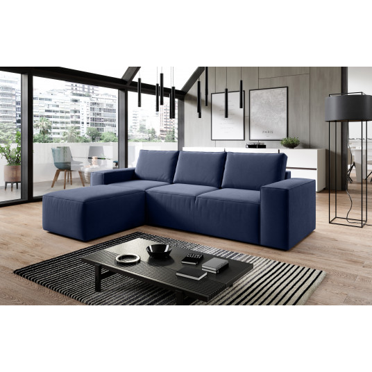 Kampinė sofa Silla su patalynės dėže, audinys Savoi 40