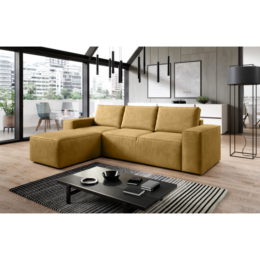 Kampinė sofa Silla su patalynės dėže, audinys Nube 45