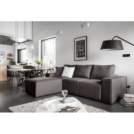  Kampinė sofa Silla su patalynės dėže, audinys Grande 65 