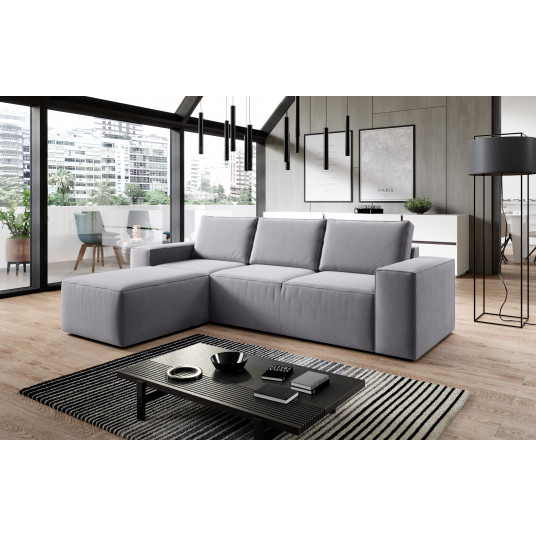  Kampinė sofa Silla su patalynės dėže, audinys Solar 80 