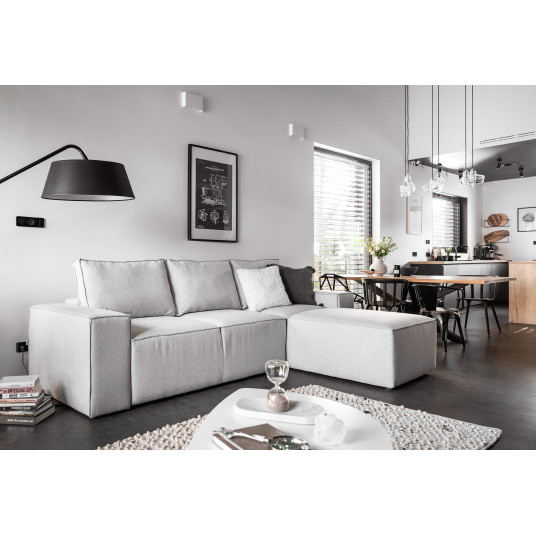 Kampinė sofa Silla su patalynės dėže, audinys Borneo 4