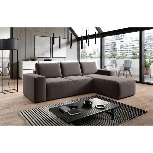 Kampinė sofa Silla su patalynės dėže, audinys Savoi 7