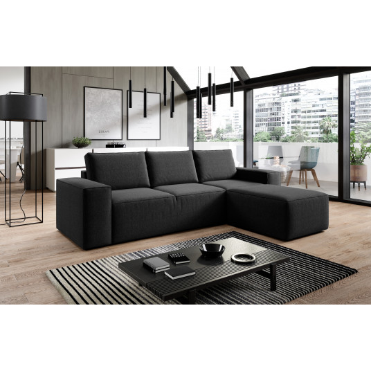 Kampinė sofa Silla su patalynės dėže, audinys Flores 10