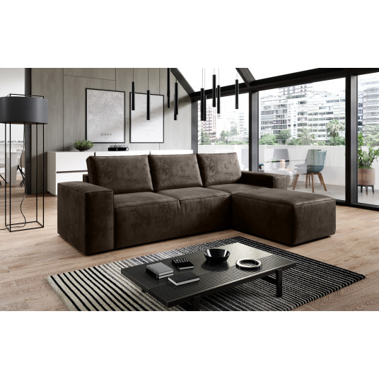 Kampinė sofa Silla su patalynės dėže, audinys Nube 22
