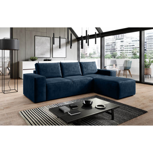 Kampinė sofa Silla su patalynės dėže, audinys Nube 40
