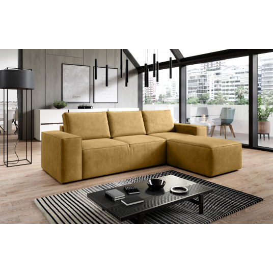 Kampinė sofa Silla su patalynės dėže, audinys Nube 45