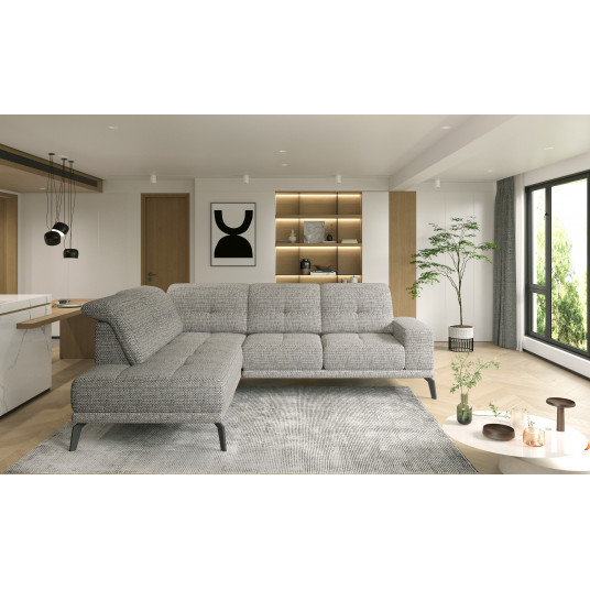 Kampinė sofa Theodore, audinys Marte 130