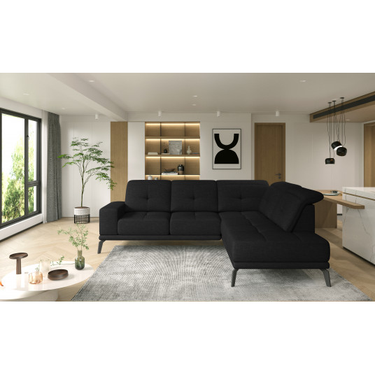 Kampinė sofa Theodore, audinys Flores 10