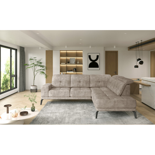 Kampinė sofa Theodore, audinys Leve 18