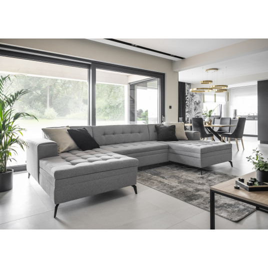 Kampinė sofa Vertizo, audinys Tipa 4