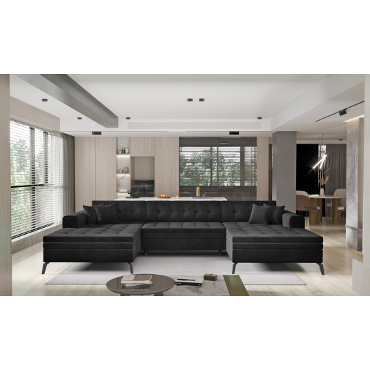 Kampinė sofa Vertizo, audinys Lukso 10