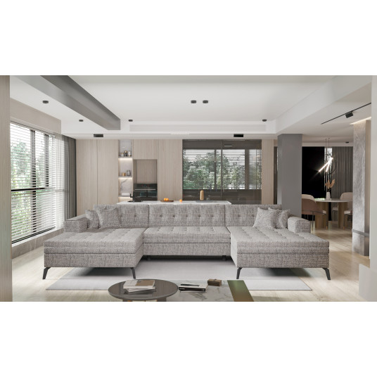 Kampinė sofa Vertizo, audinys Marte 130