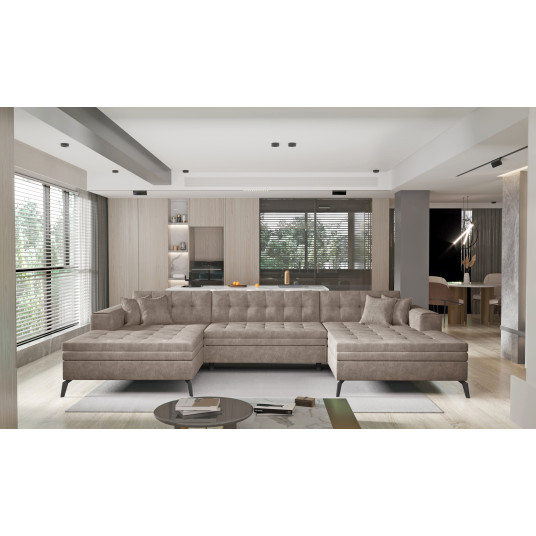 Kampinė sofa Vertizo, audinys Leve 20