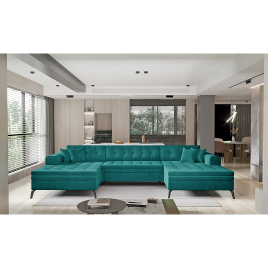 Kampinė sofa Vertizo, audinys Velvetmat 38