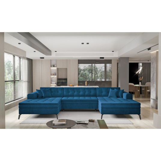 Kampinė sofa Vertizo, audinys Nube 40
