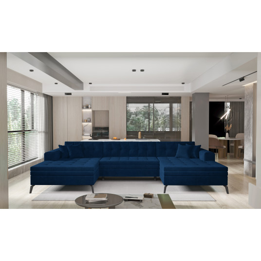 Kampinė sofa Vertizo, audinys Velvetmat 40