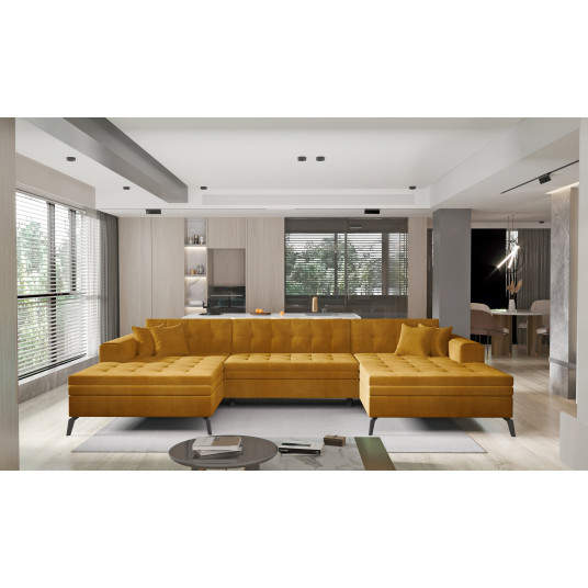 Kampinė sofa Vertizo, audinys Nube 45