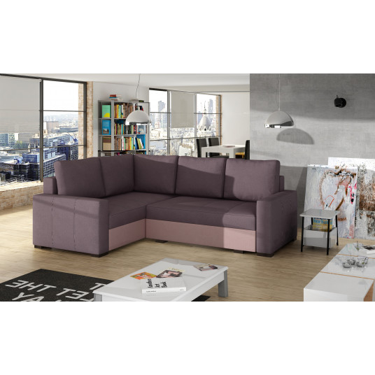  Kampinė sofa Corona su patalynės dėže, audinys Soro 65, Soro 61 