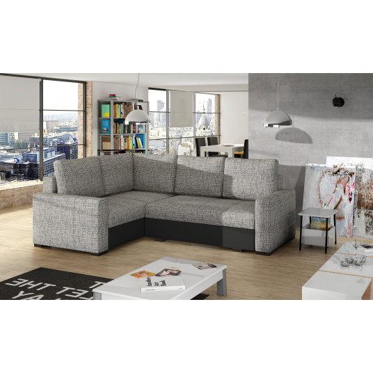  Kampinė sofa Corona su patalynės dėže, audinys Berlin 01, Soft 11 
