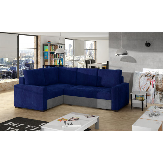  Kampinė sofa Corona su patalynės dėže, audinys Kronos 09, Paros 05 