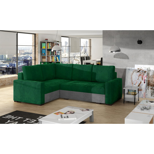  Kampinė sofa Corona su patalynės dėže, audinys Kronos 19, Paros 05 