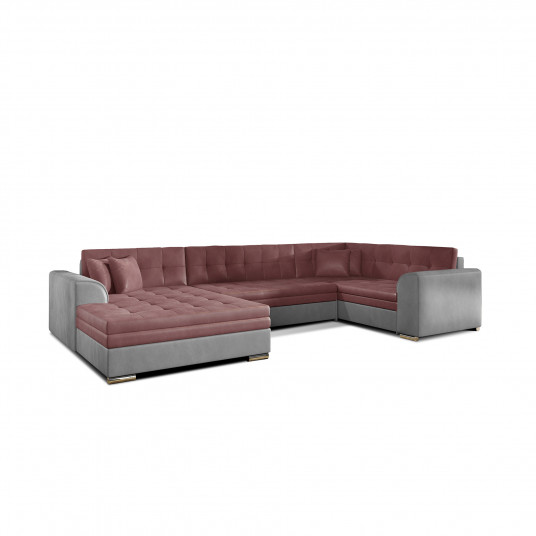 Kampinė sofa Damario, audinys Monolith 63, Monolith 84