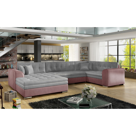  Kampinė sofa Damario, audinys Monolith 84, Monolith 63 
