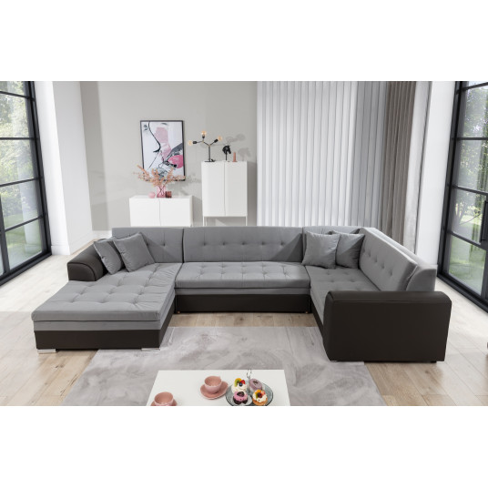 Kampinė sofa Damario, audinys Mat Velvet 85, Kongo 195