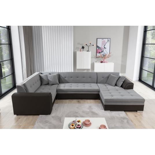 Kampinė sofa Damario, audinys Mat Velvet 85, Kongo 195