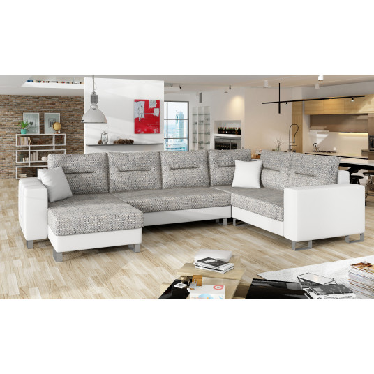  Kampinė sofa Dorado su patalynės dėže, audinys Berlin 01, Soft 17 
