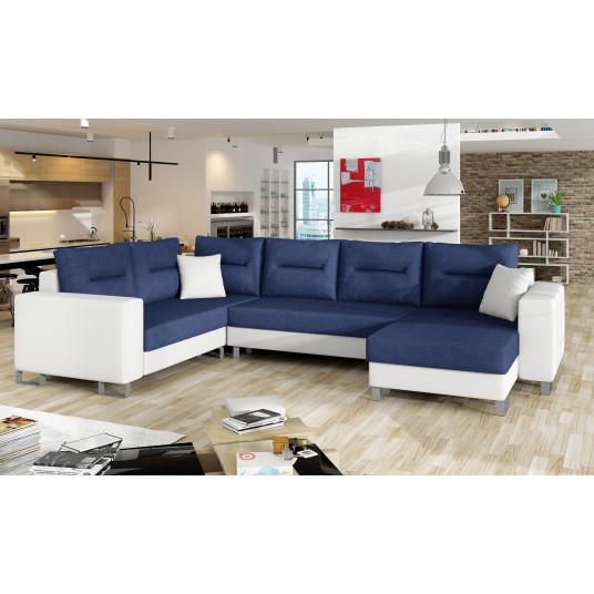  Kampinė sofa Dorado su patalynės dėže, audinys Ontario 81, Soft 17 