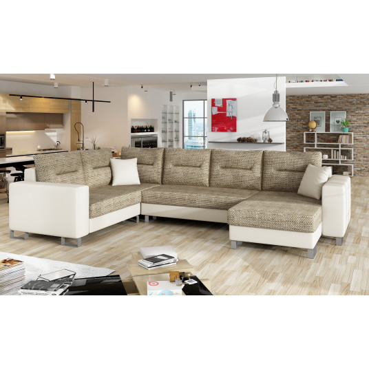  Kampinė sofa Dorado su patalynės dėže, audinys Berlin 03, Soft 33 