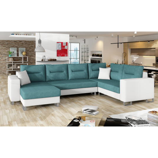 Kampinė sofa Dorado su patalynės dėže, audinys Ontario 83, Soft 17 