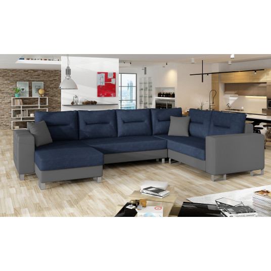  Kampinė sofa Dorado su patalynės dėže, audinys Ontario 81, Soft 29 