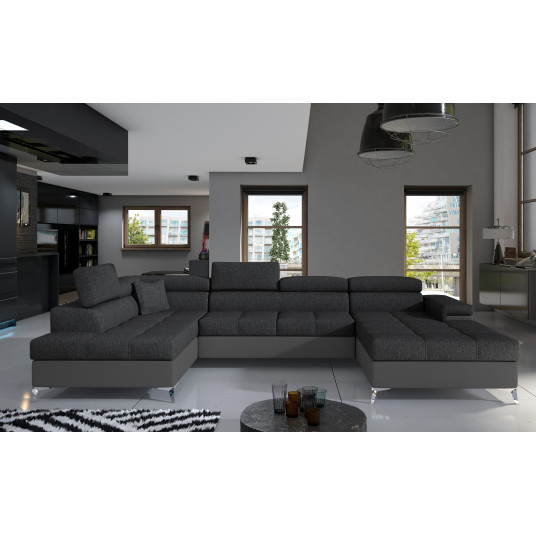 Kampinė sofa Eduardo su patalynės dėže, audinys Inari 96, Soft 29