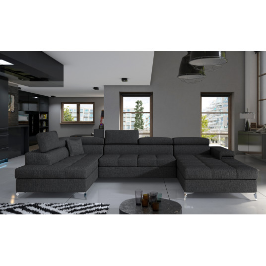 Kampinė sofa Eduardo su patalynės dėže, audinys Inari 96