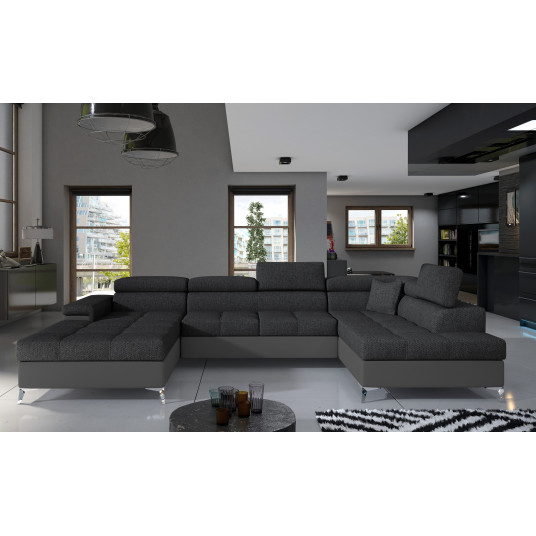  Kampinė sofa Eduardo su patalynės dėže, audinys Inari 96, Soft 29 