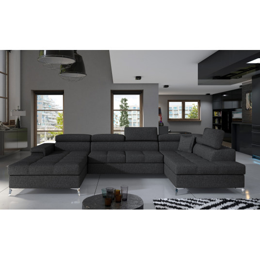  Kampinė sofa Eduardo su patalynės dėže, audinys Inari 96 