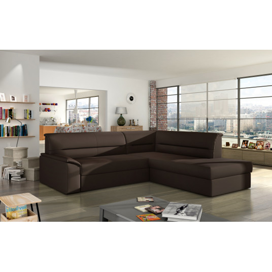 Kampinė sofa Elano su patalynės dėže, audinys Soft 66 