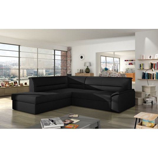 Kampinė sofa Elano su patalynės dėže, audinys Soft 11