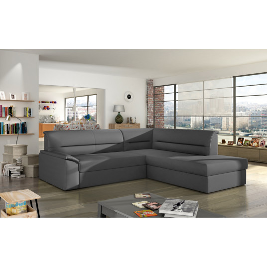 Kampinė sofa Elano su patalynės dėže, audinys Soft 29
