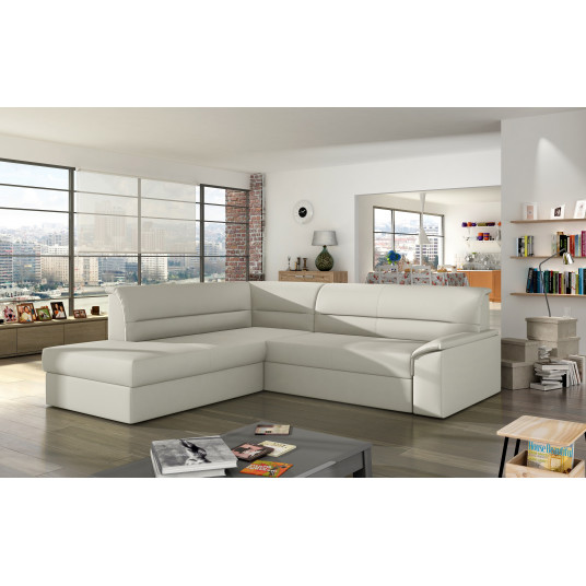  Kampinė sofa Elano su patalynės dėže, audinys Soft 33 