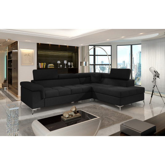 Kampinė sofa Eridano su patalynės dėže, audinys Sawana 14