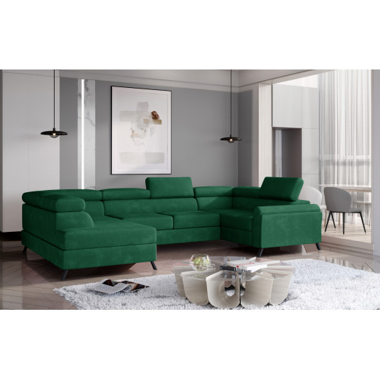  Kampinė sofa Escada su patalynės dėže, audinys Kronos 19 