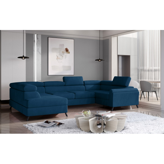  Kampinė sofa Escada su patalynės dėže, audinys Monolith 77 