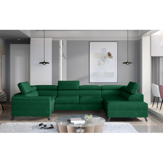  Kampinė sofa Escada su patalynės dėže, audinys Kronos 19 